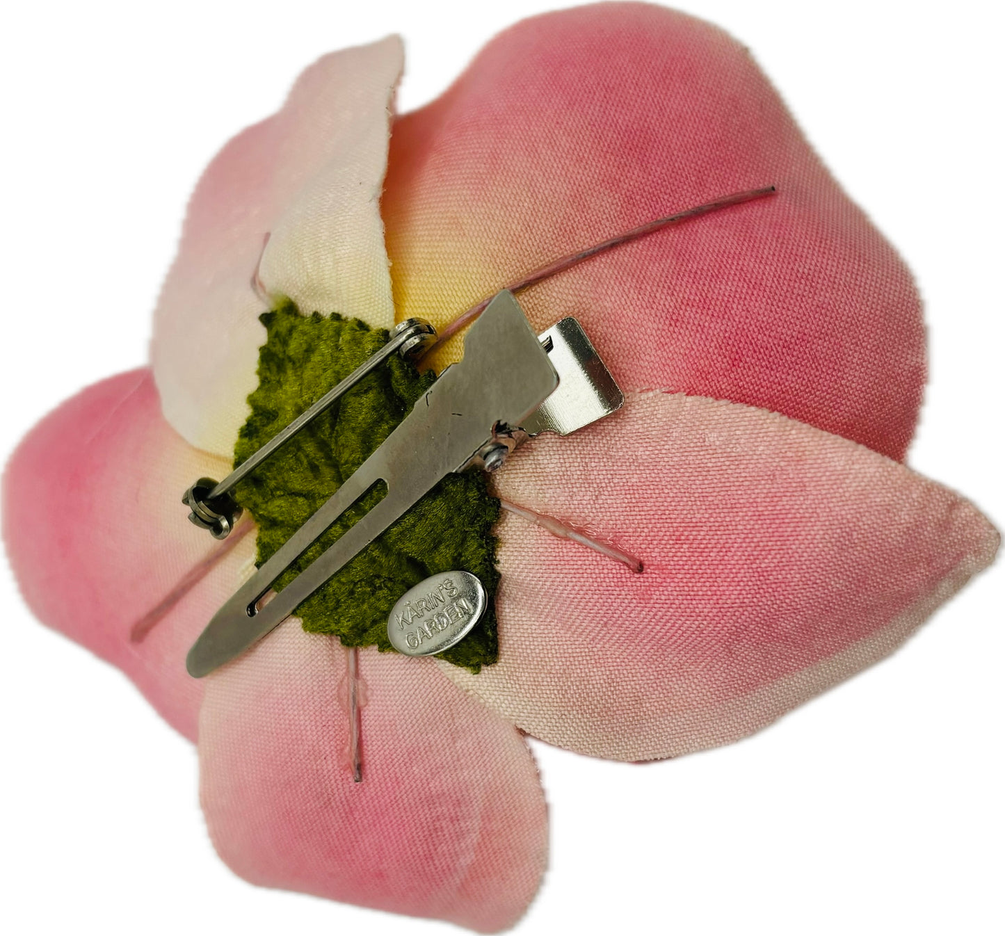 Whitney Lime Orchid Pin & Clip with Swarovski Crystals, 3.5"