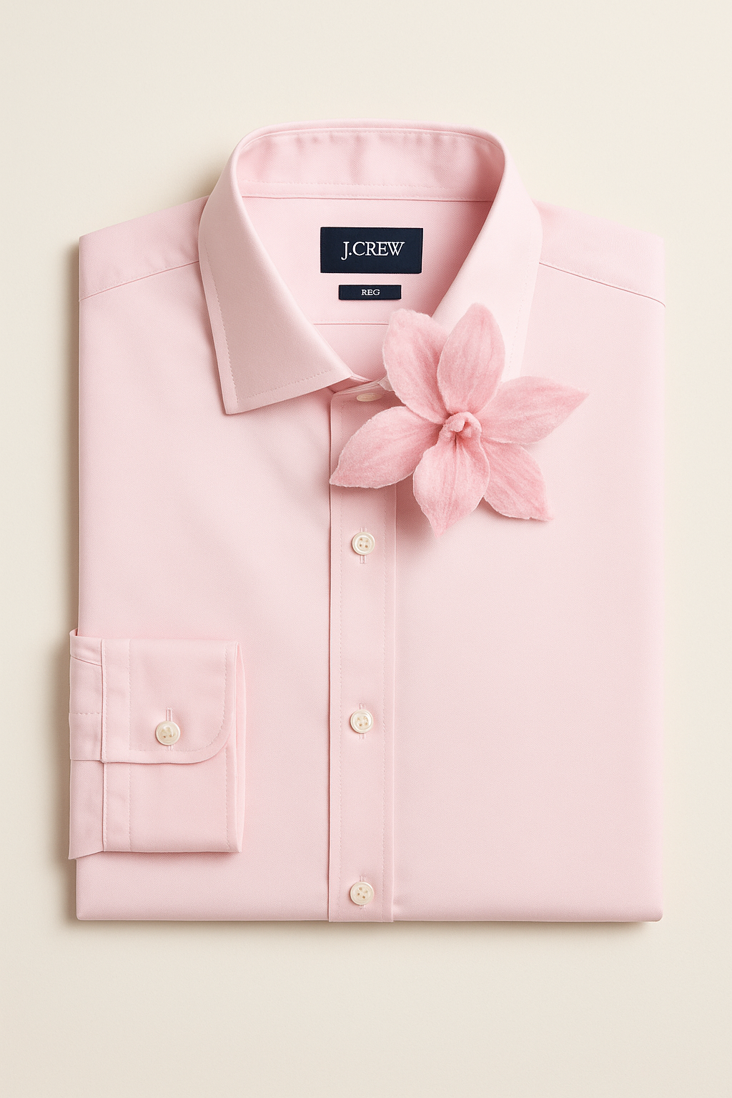 Karin's Garden 2 1/2" Pink Velvet Orchid Clip. Handmade in the USA. Pinch Clip Style.