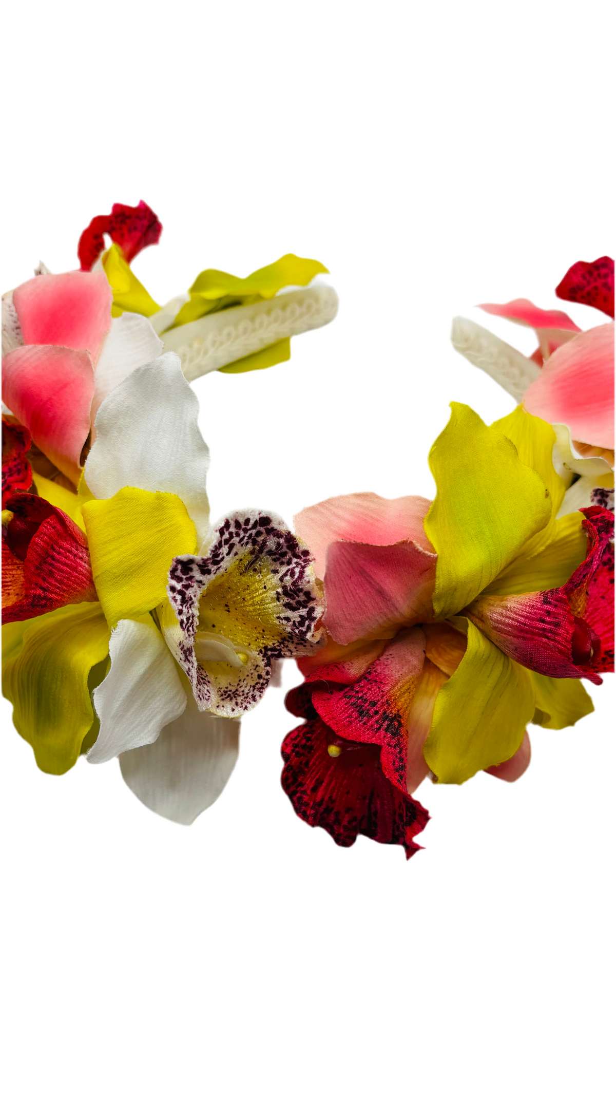 Chloe Vanda Orchid Couture Headband, 1" Comfort Fit – Handmade