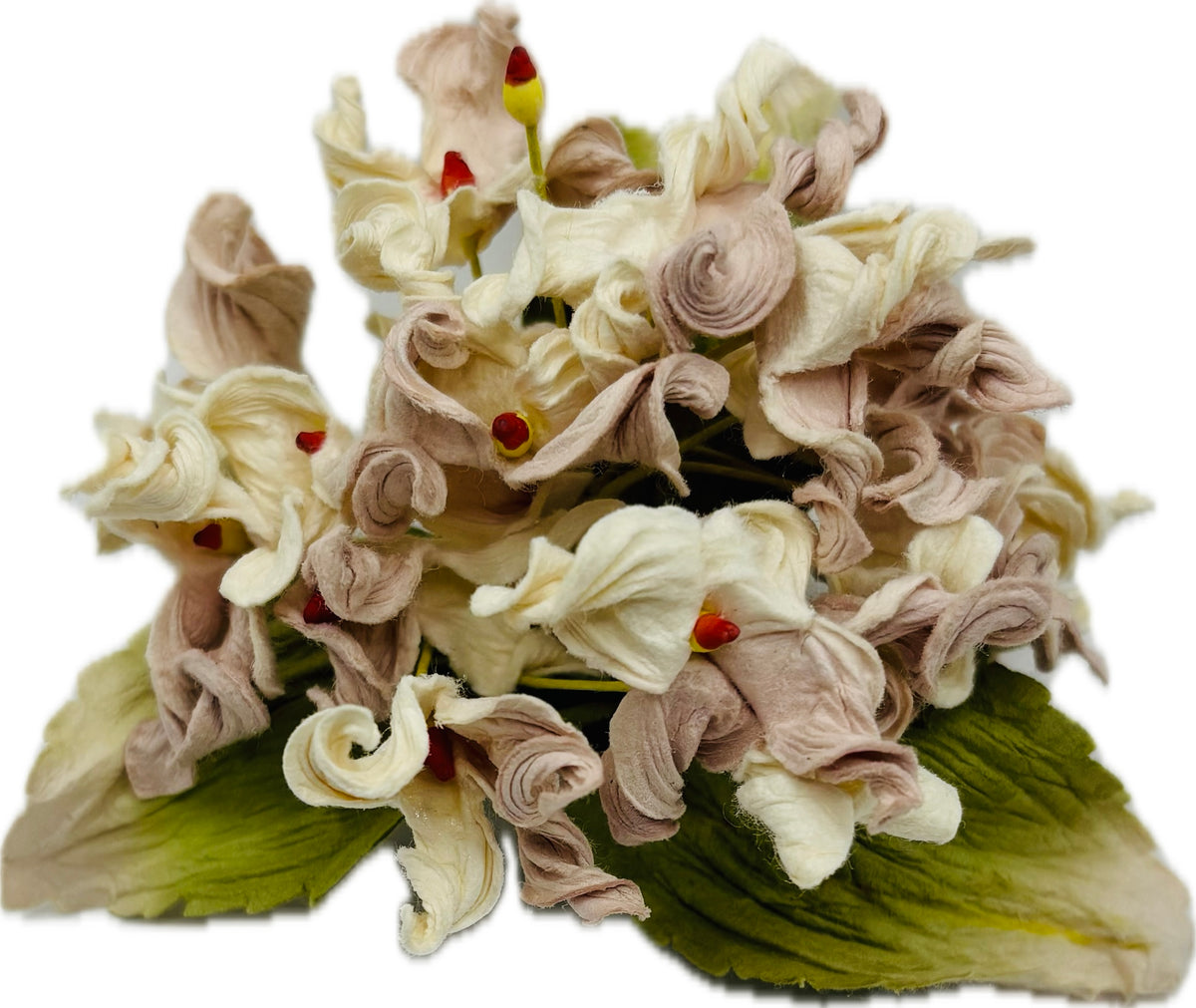 Ivy Pink Vintage Hydrangea Pin Brooch, 4"