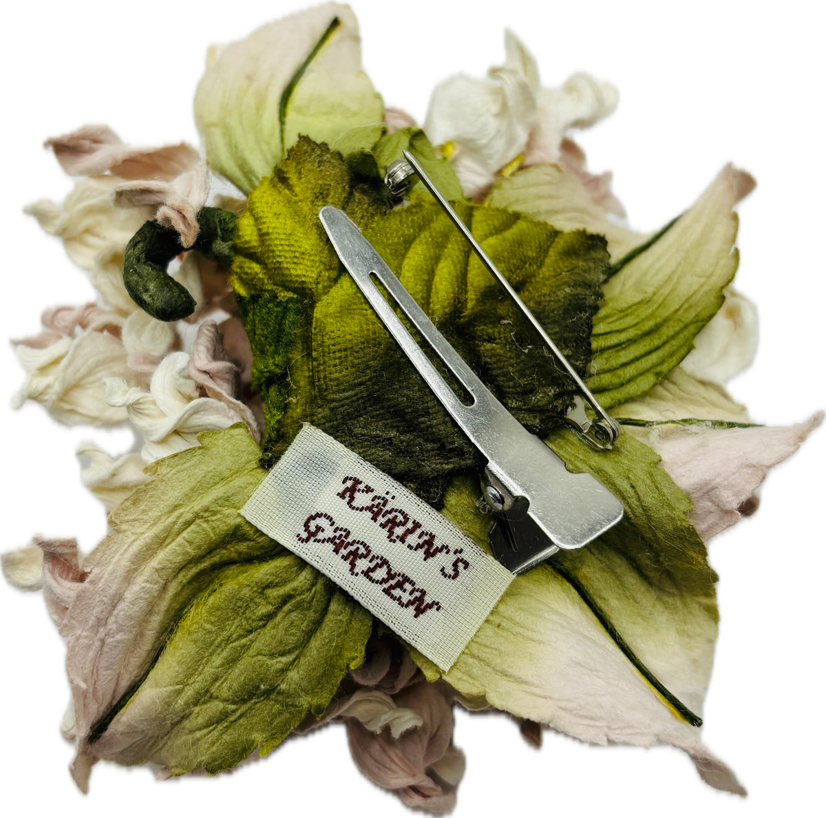 Esme Fuchsia Vintage Hydrangea Pin & Clip, 4"