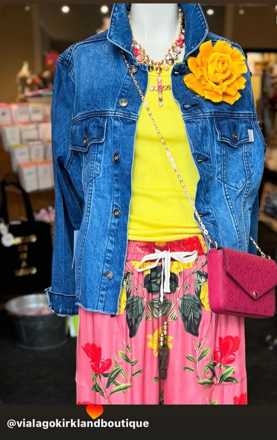 Karin's Garden 5" "Sloane" Yellow Rose Pin & Clip. Cotton Blend. Carrie Bradshaw Sex And The City Flower