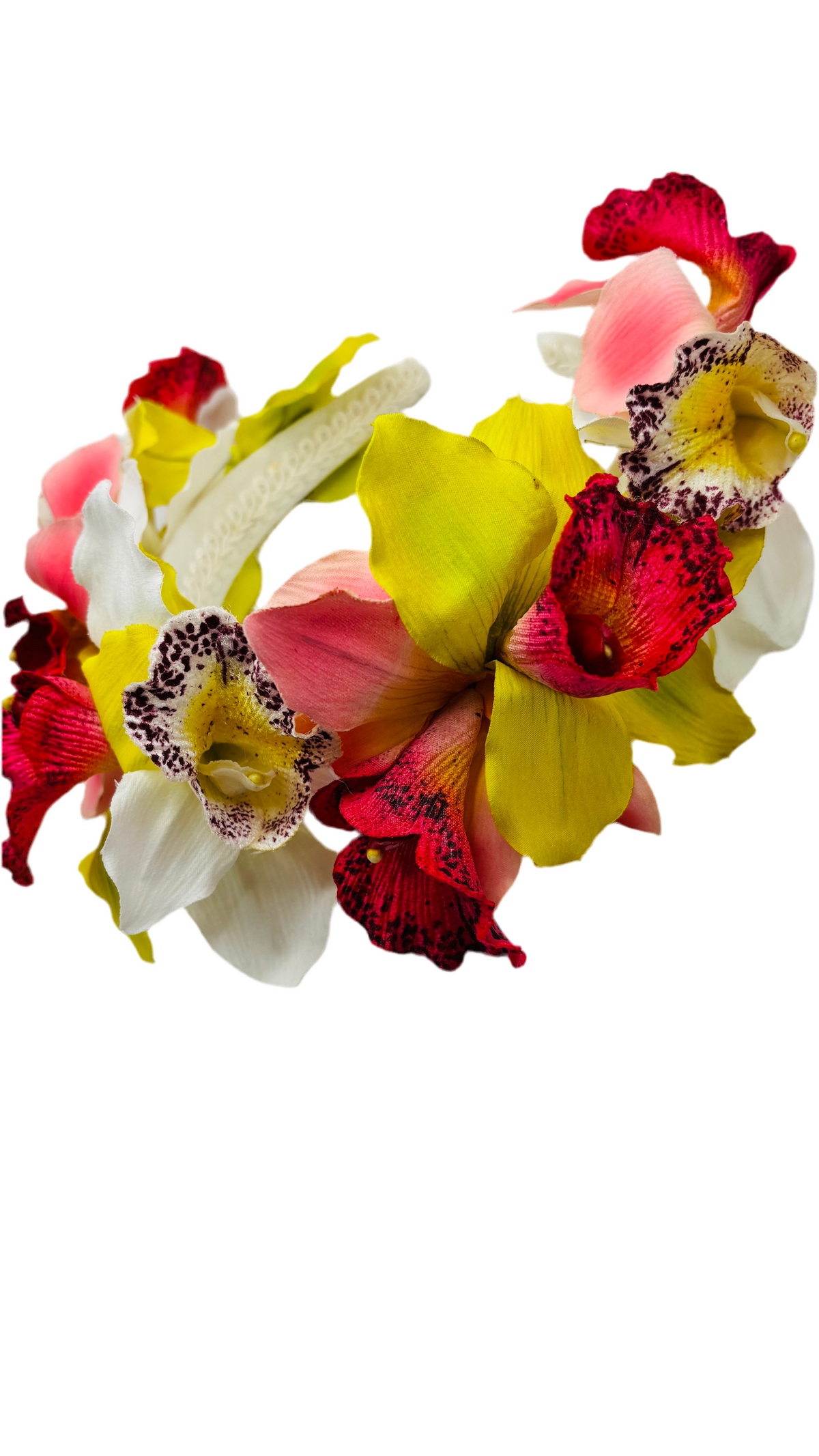 Chloe Vanda Orchid Couture Headband, 1" Comfort Fit – Handmade