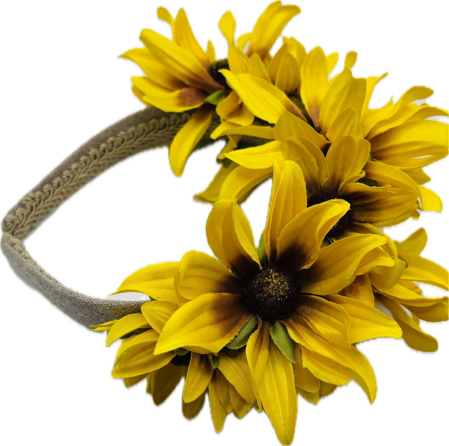 Drew's Daisies Yellow Black-Eyed Susan Headband, 1" – Handmade