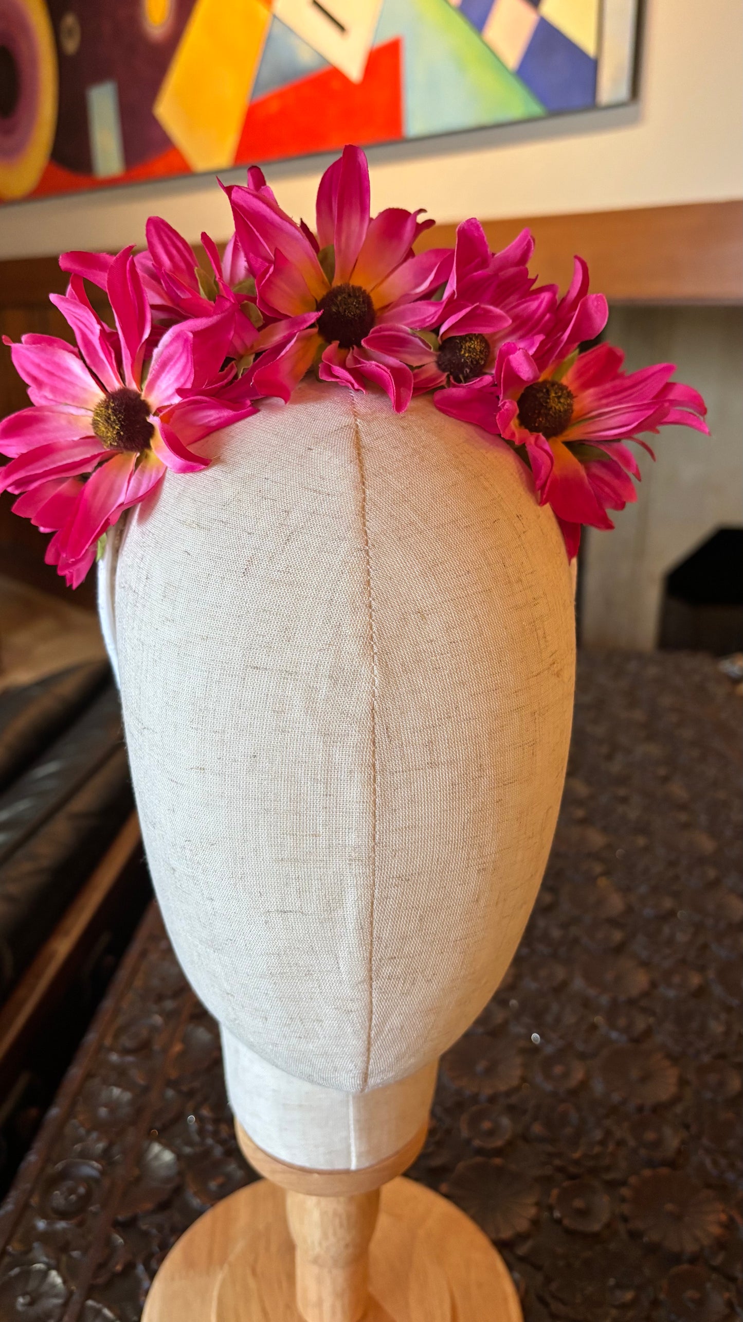 Drew's Daisies Pink Comfort Fit Headband, 1" – Handmade