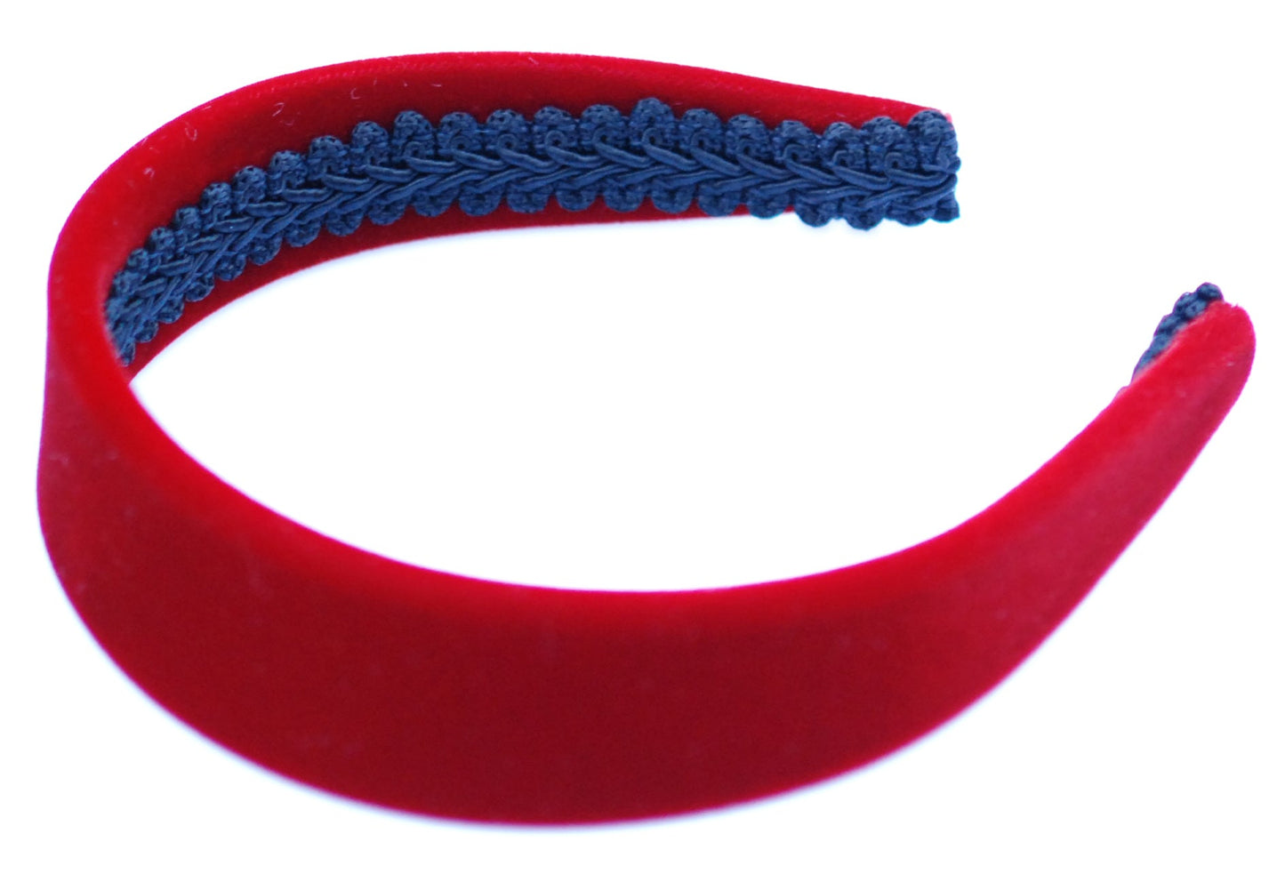 Karin's Garden 1.5" Velvet Headband Red Made in the USA