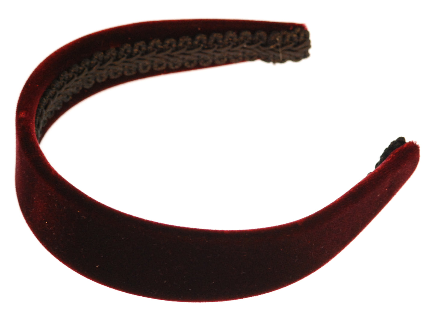 Karin's Garden 1.5" Velvet Headband Wine Made in the USA