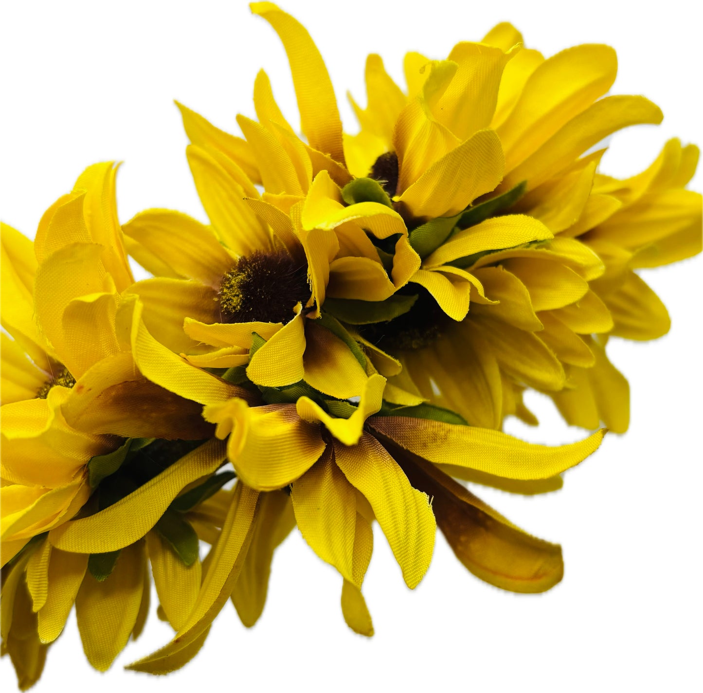 Karin's Garden "Drews Daisies” 1" Comfort Fit Headband. Handmade in the USA.