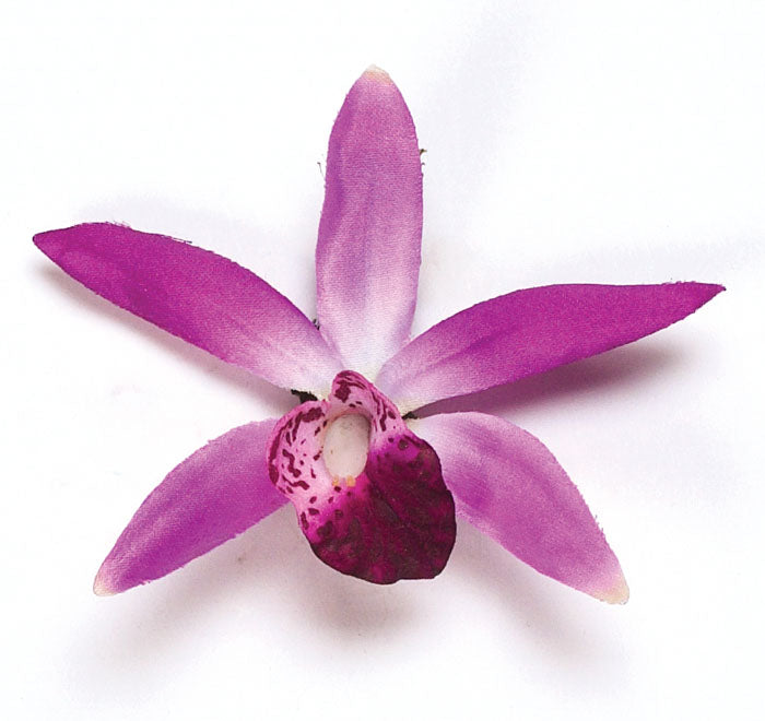 Paloma Fuchsia Satin Mini Orchid Clip, 2"