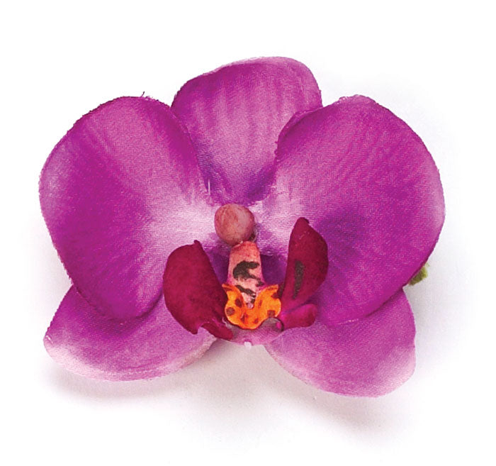 Fuchsia Orchid Clip, 2"