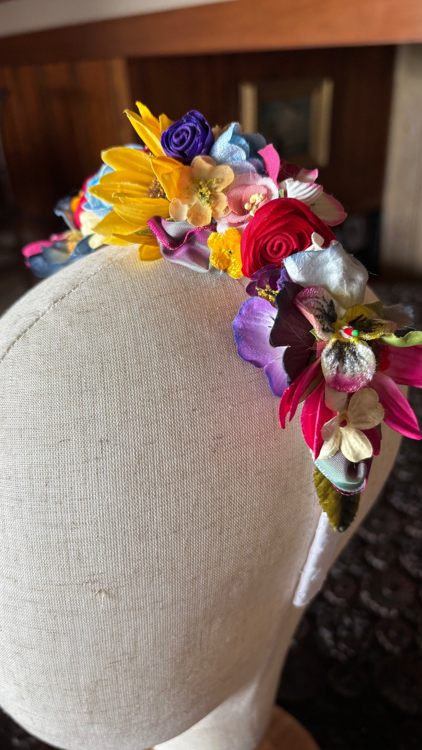 Mar-a-Lago Club One-of-a-Kind Multicolour Floral Headband, 1"