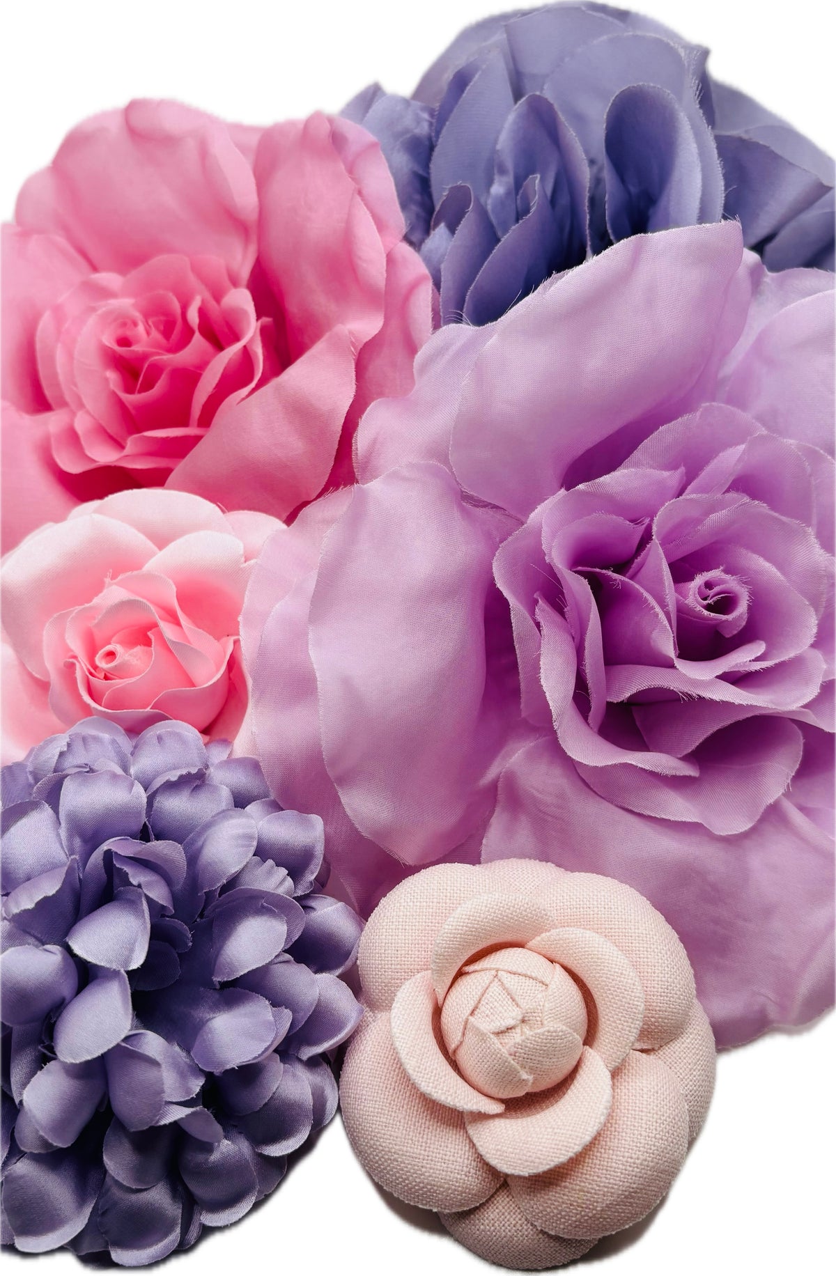 Jolie Pink Silk Cabbage Rose Pin & Clip, 8"