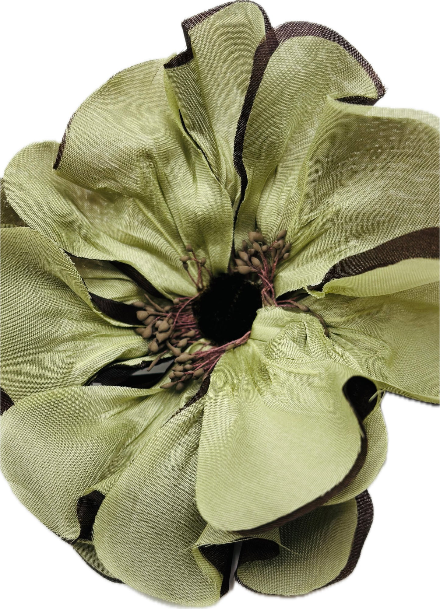 Dani Sage Green Silk Poppy Pin & Clip, 4.5" – Sex and the City