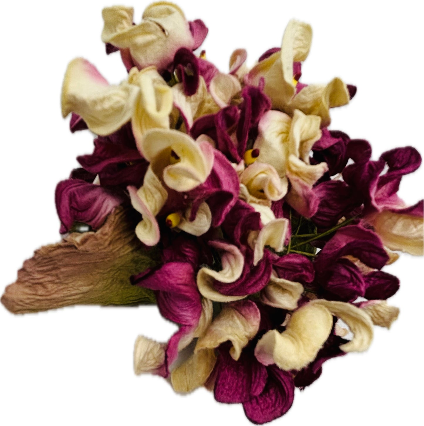 Esme Fuchsia Vintage Hydrangea Pin & Clip, 4"