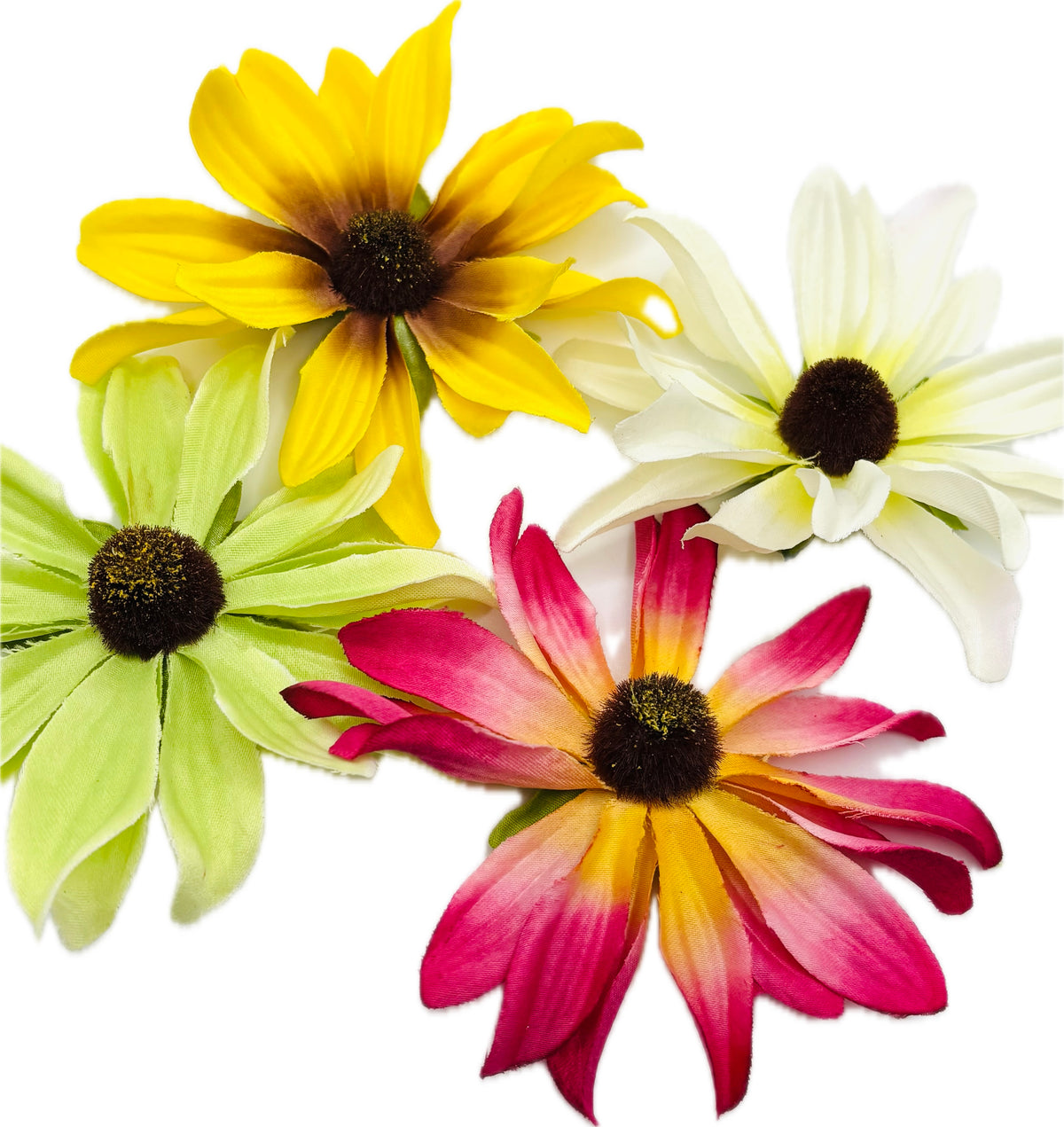 Maryland Mint Green Black-Eyed Susan Brooch & Clip, 3.5"