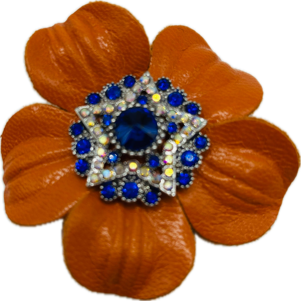 Baby Big Sky Rodeo Glam Orange & Blue Crystal Star Pin – Broncos
