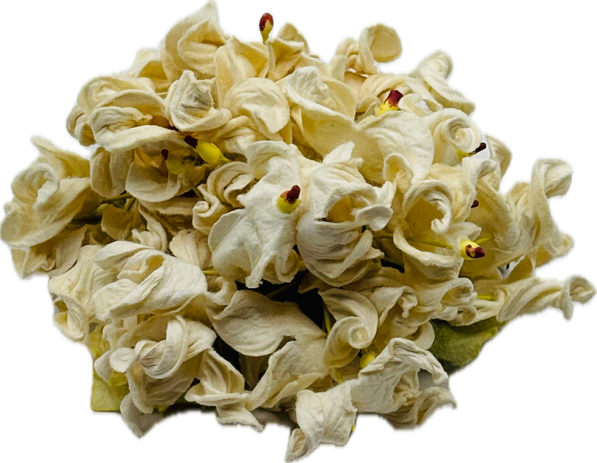 Esme Ivory Vintage Hydrangea Pin & Clip, 4"