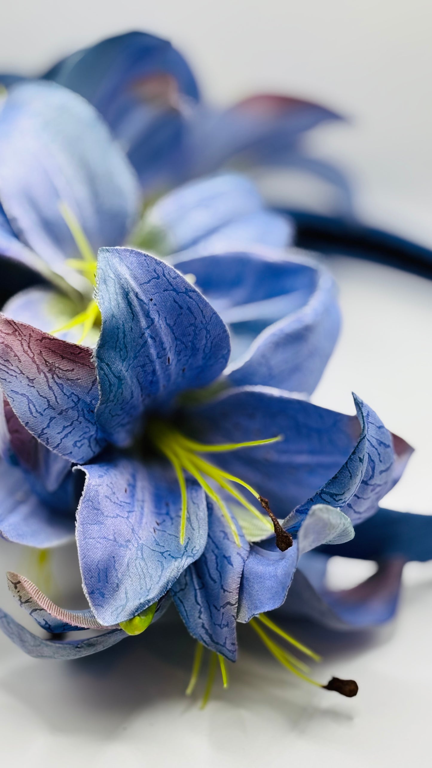 Karin’s Garden "Abigail" Lily Headband | Garden Party Floral Statement Headpiece | Handmade in USA