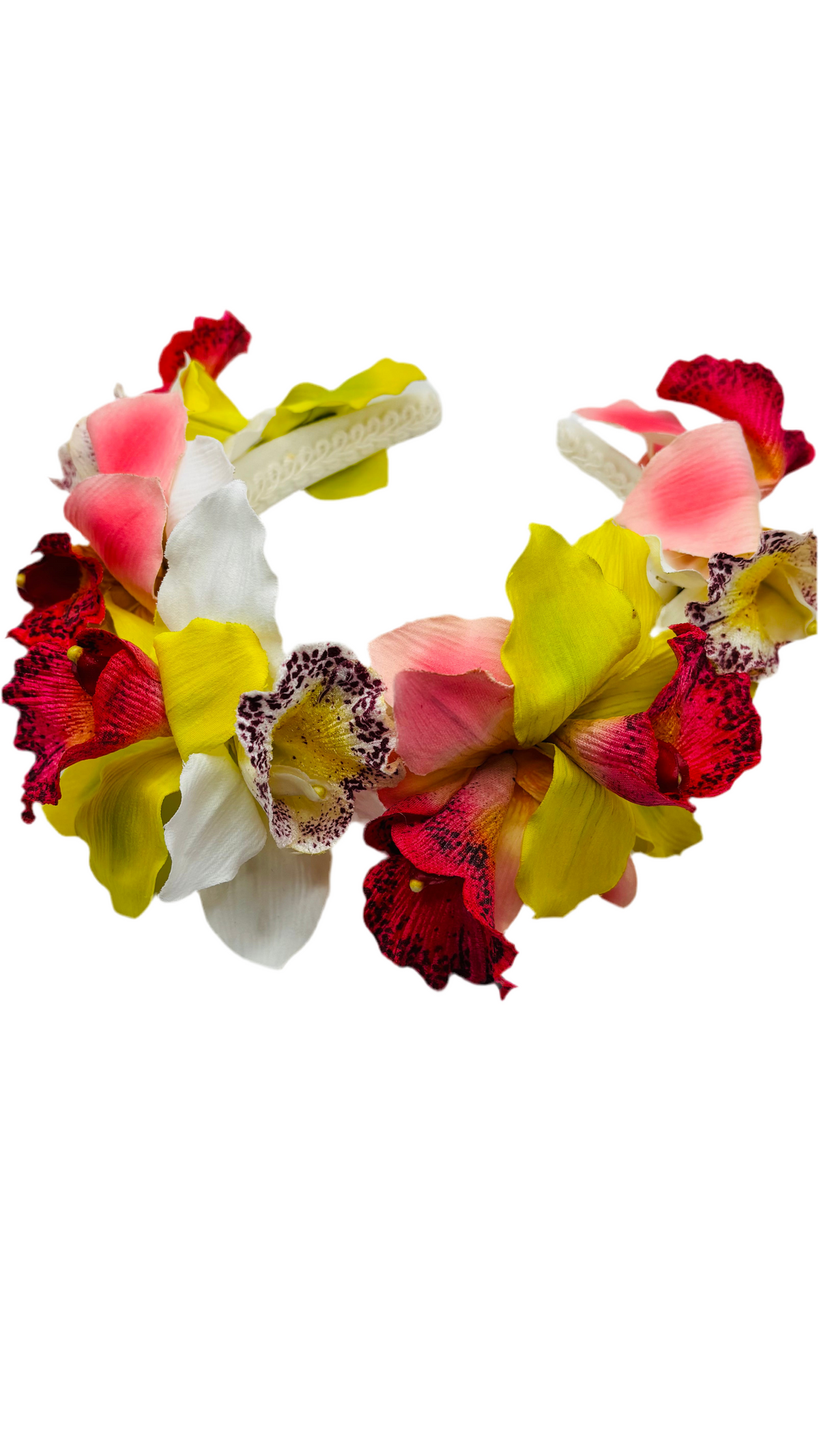 Chloe Vanda Orchid Couture Headband, 1" Comfort Fit – Handmade
