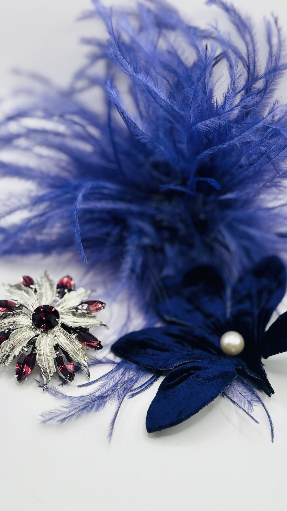 “Ingrid” Brooch in Purple. 2" - Made in the USA. Pin to your lapel, dress, scarf, hat and more