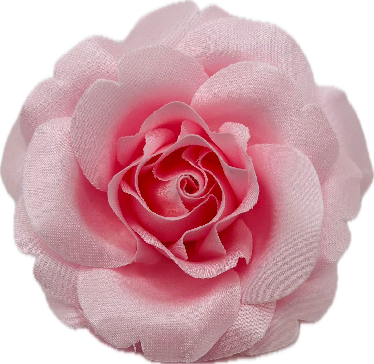 Beth Pink Silk Rose Brooch & Clip, 3.5" – Handmade