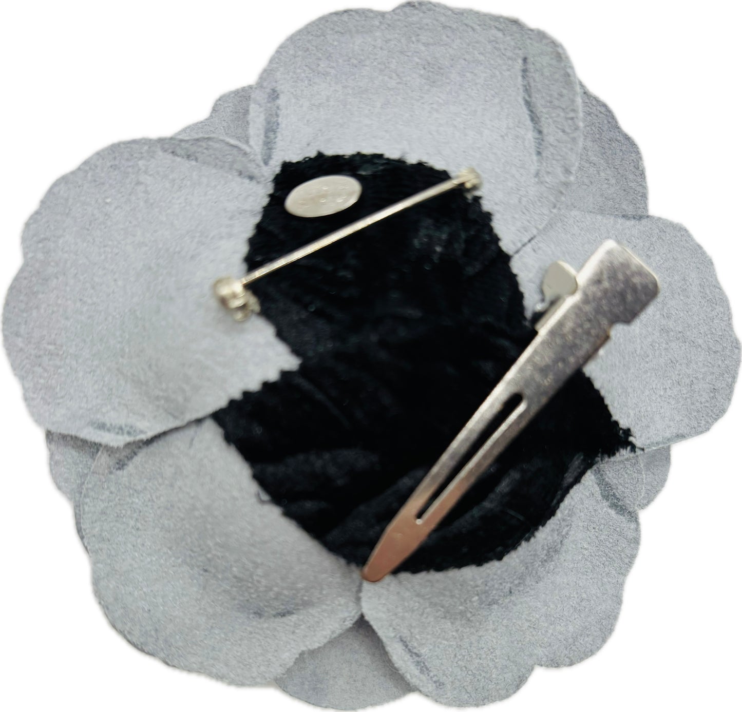 Karin’s Garden “Cecconis” 3” Patent Leather White Rose. Made in the USA with Love