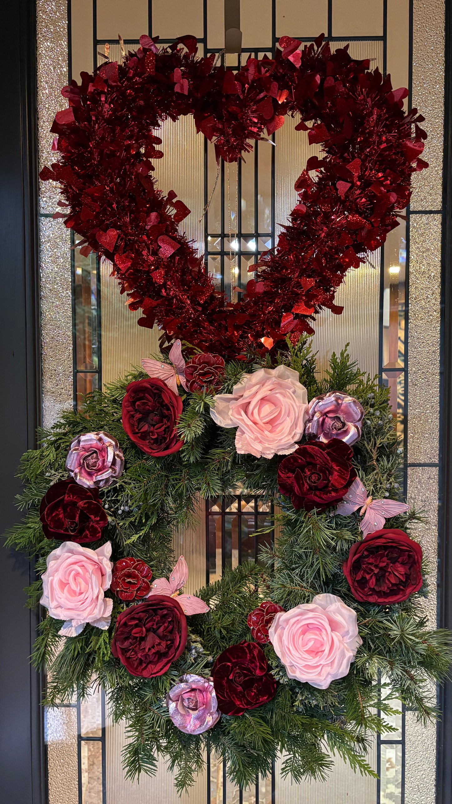 Karin's Garden 4" "Elizabeth" Red Cabbage Rose Pin Brooch Clip.