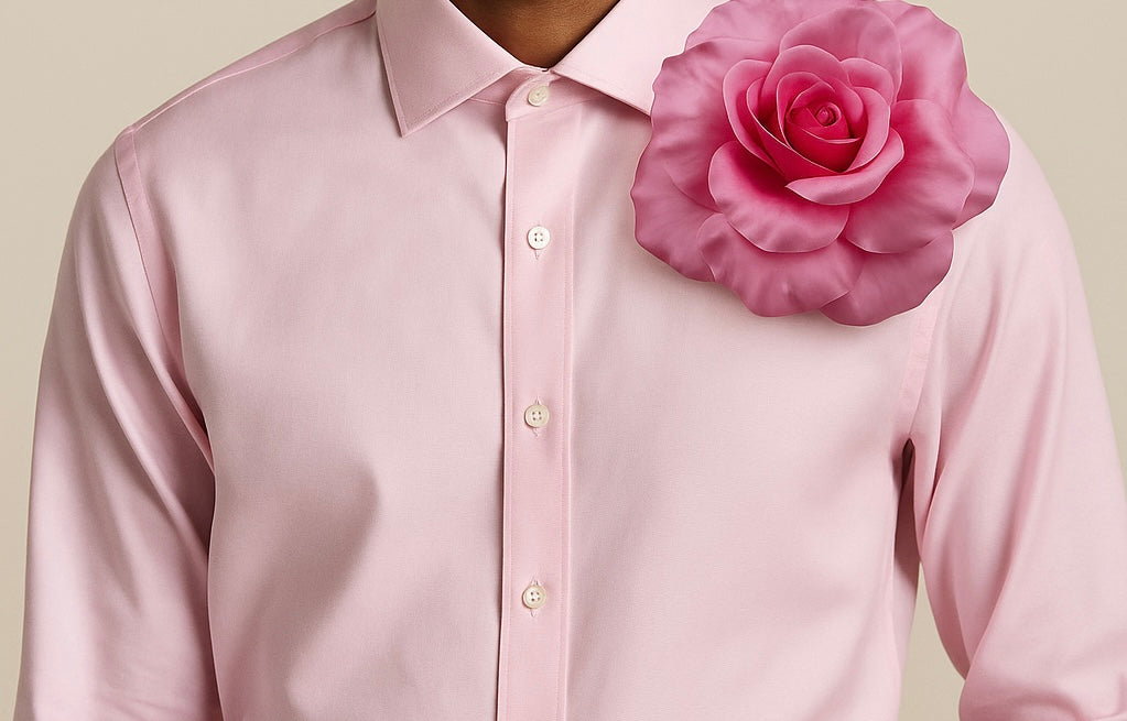 Jolie Pink Silk Cabbage Rose Pin & Clip, 8"