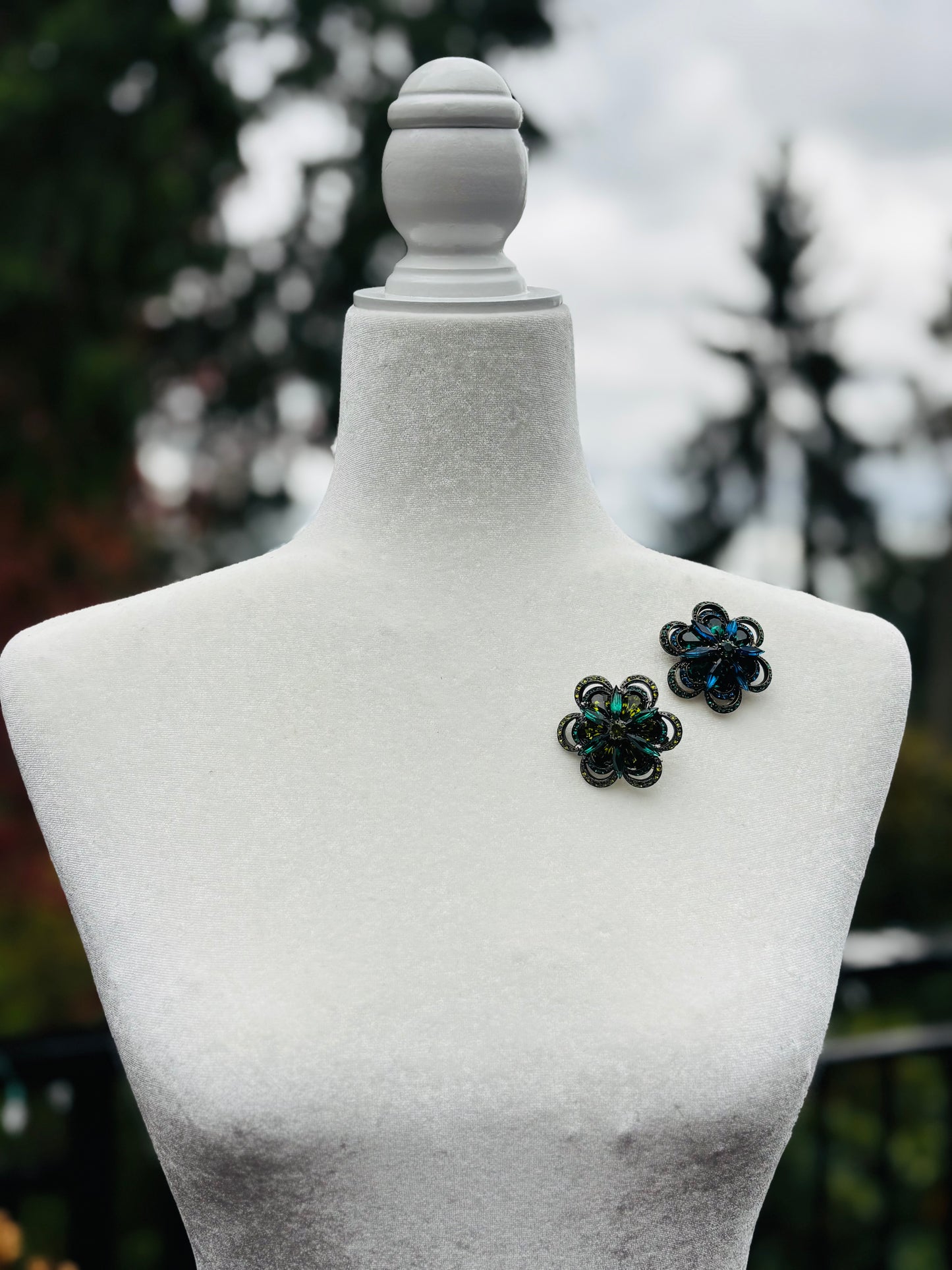 “Mae” Brooch in Tan Pink. Made in the USA. Pin to your lapel, dress, scarf, hat and more