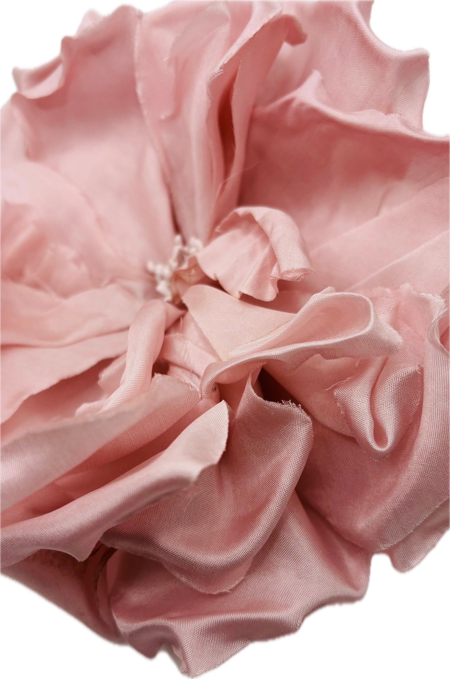 Valentina Pink Silk Blend Cabbage Rose Pin & Clip, 8"