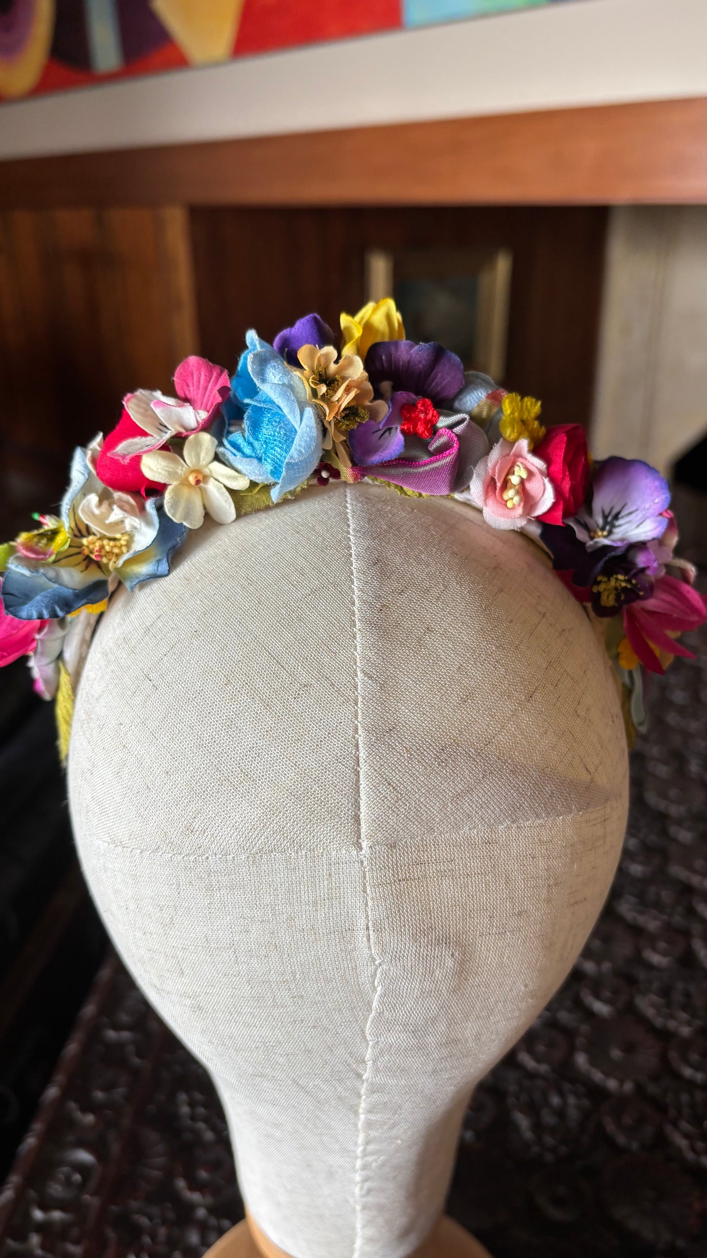 Mar-a-Lago Club One-of-a-Kind Multicolour Floral Headband, 1"