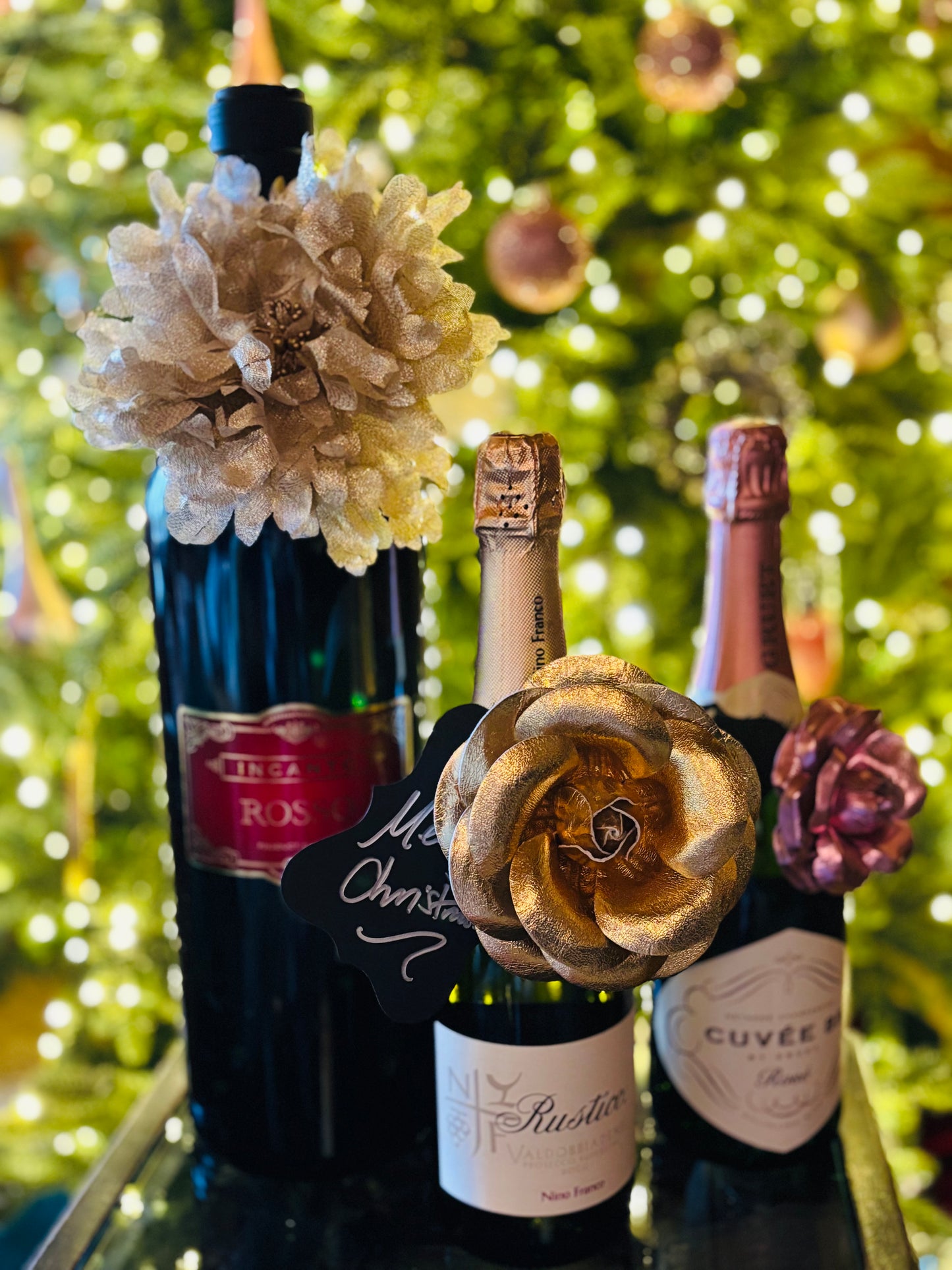 Karin's Garden 3" Collette Metallic Leather Pin and Clip. Made in the USA with Love xo