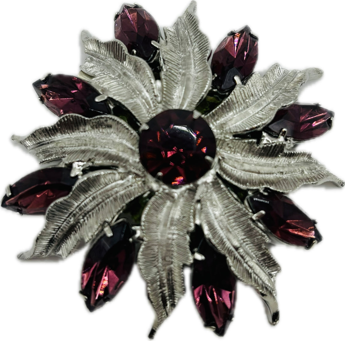 Ingrid Purple Brooch, 2"