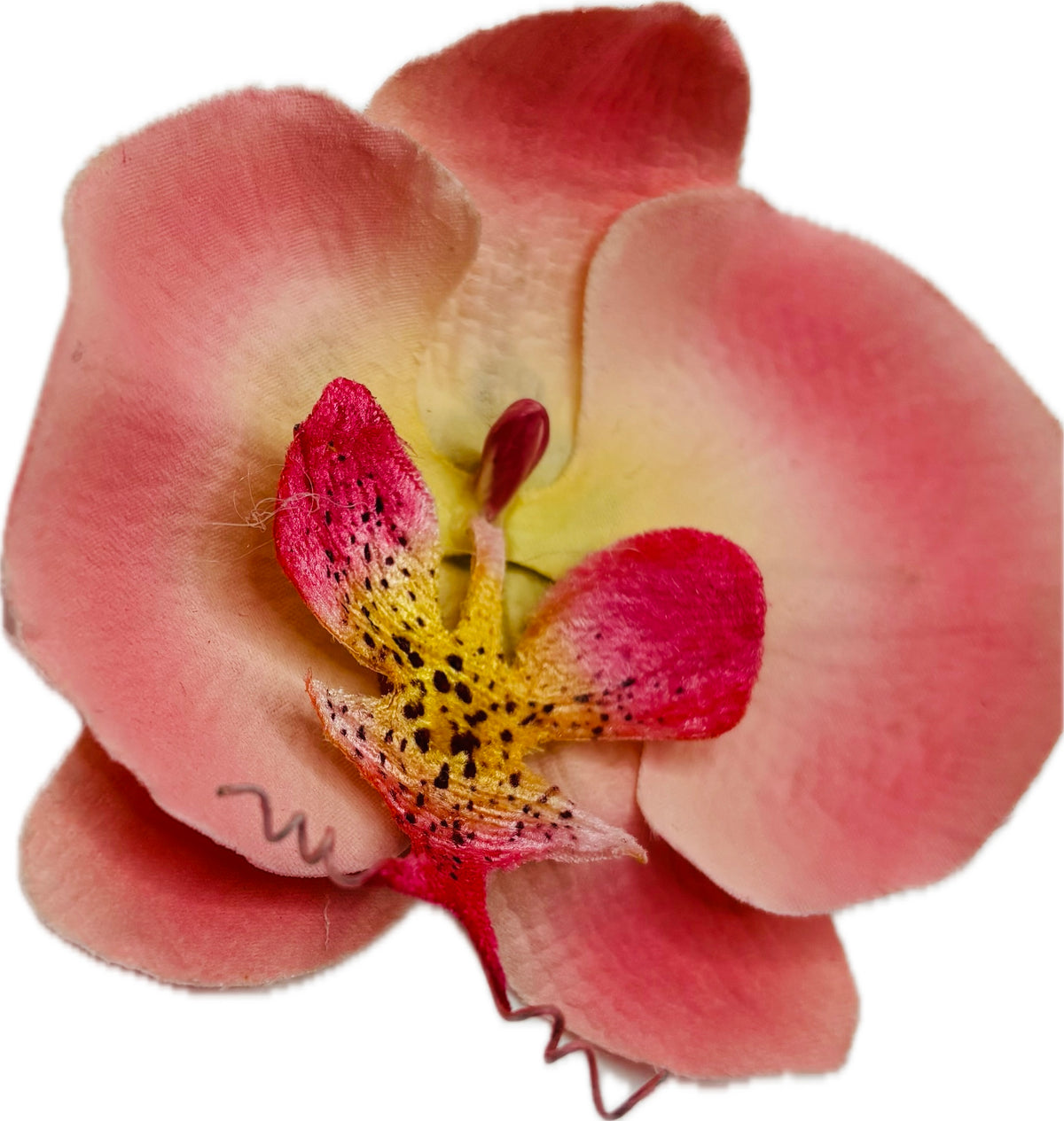 Stella Pink Phalaenopsis Orchid Hair Clip – Handmade