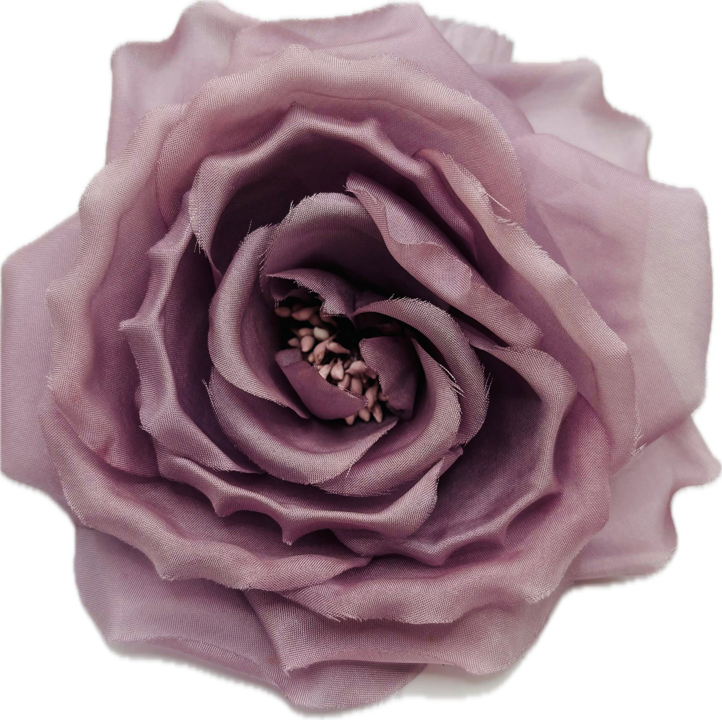 Lainey Silk Cabbage Rose Pin & Clip, 4.5"