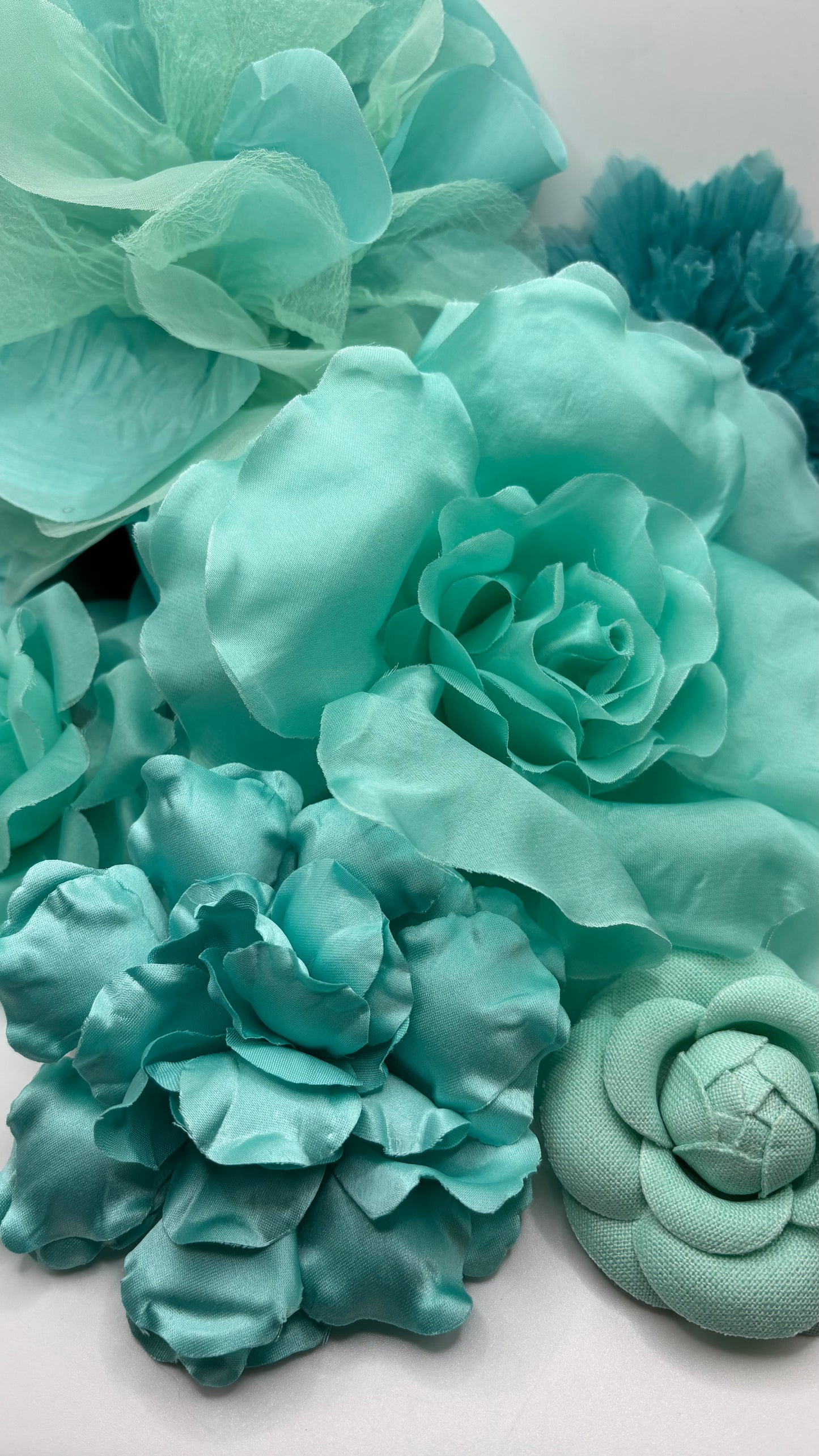 Karin's Garden "Beth" 3.5" Fuchsia Silk Rose Pin Brooch and Clip. Handmade in the USA. Pin or Clip into hair, onto dress, lapel, handbag and more.