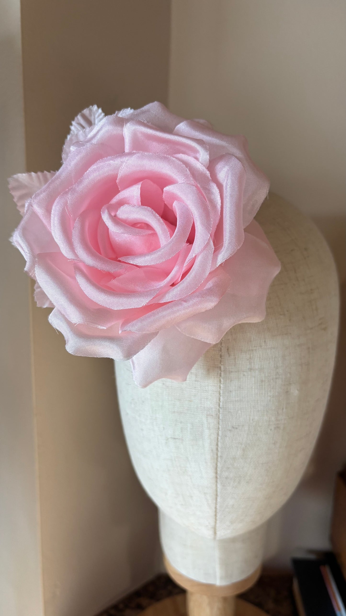 Karin's Garden 4.5" "SJP" Wine Silk Rose Pin & Clip As Seen On: Sex And The City Carrie Bradshaw