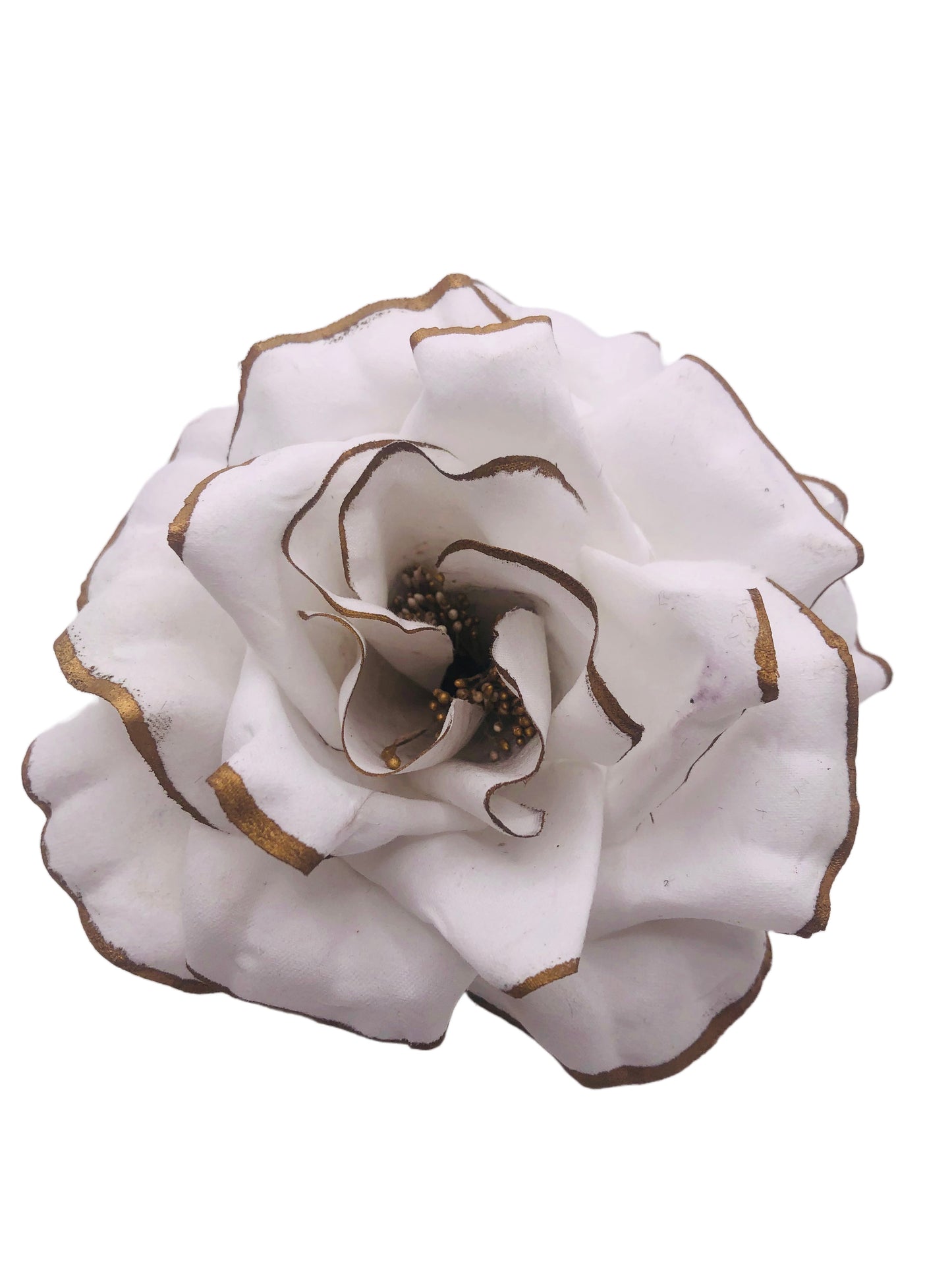 Karin’s Garden 4” “The Fiona” White & Gold Rose