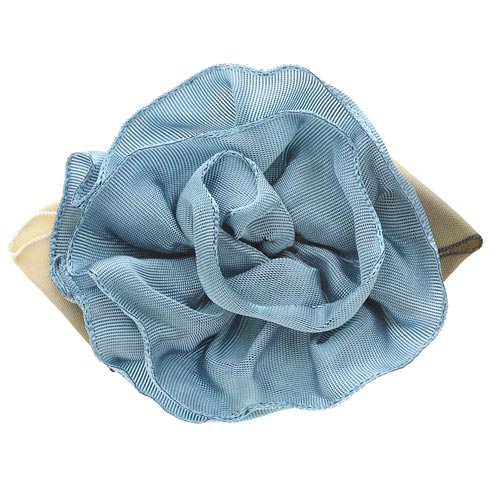 Karin's Garden 3" “Rosette” Pin. Pin to dress, lapel or wear as a boutonniere. Made in the USA. You can reshape the flower and leaves to make it larger or smaller.