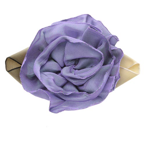 Karin's Garden 3" “Rosette” Pin. Pin to dress, lapel or wear as a boutonniere. Made in the USA. You can reshape the flower and leaves to make it larger or smaller.