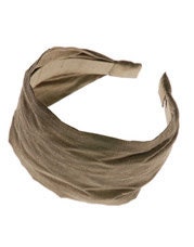 Karin's Garden 2.5-3" Gold Silk Dupioni CAPRI Scarf Headband Made In The USA