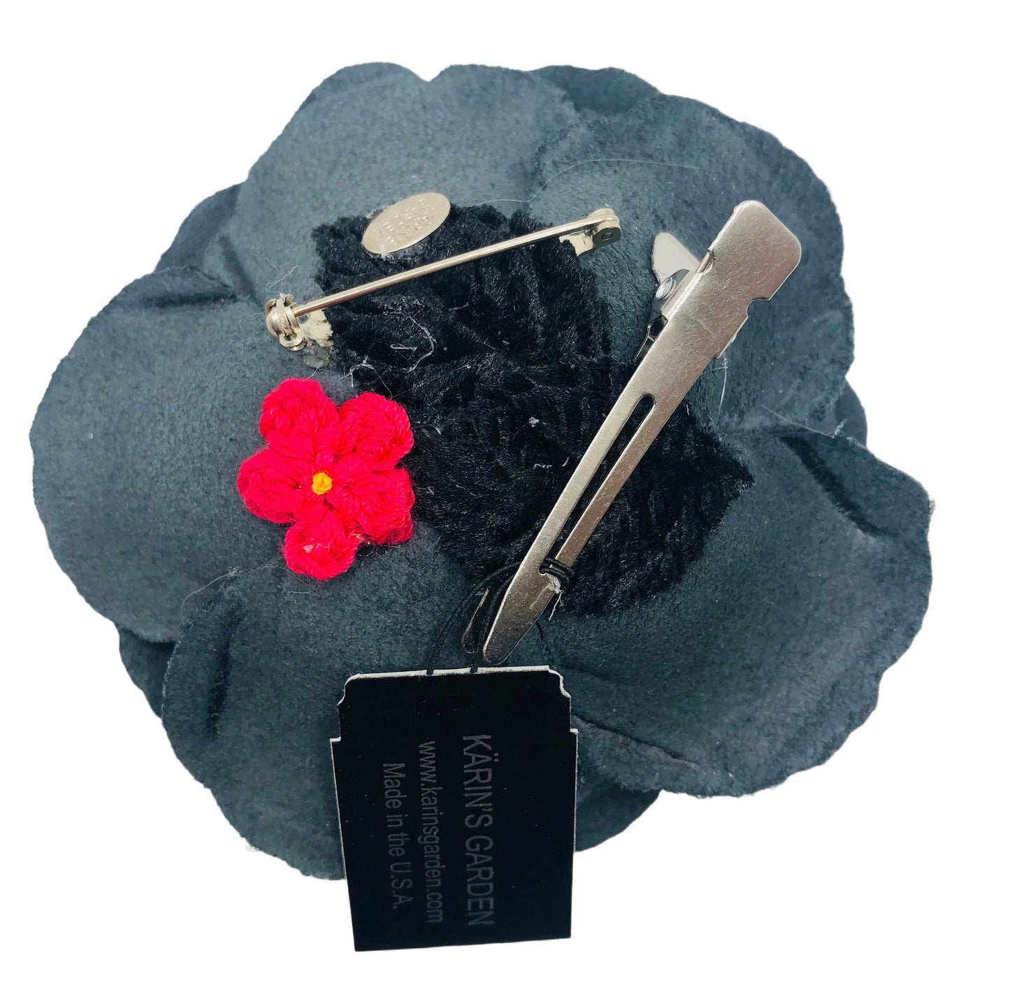 Karin’s Garden 3” Patent Leather Black Rose
