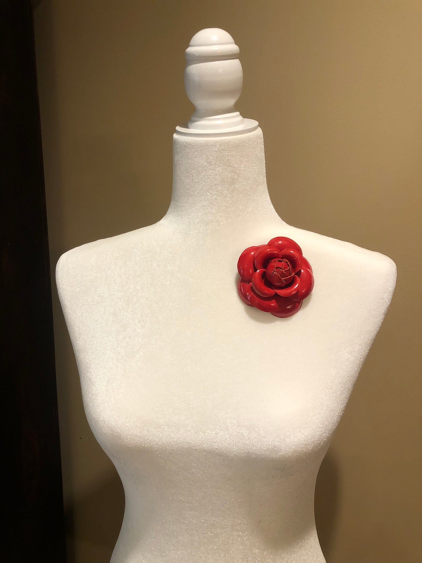 Karin’s Garden 3” Patent Leather Camellia Pin Clip
