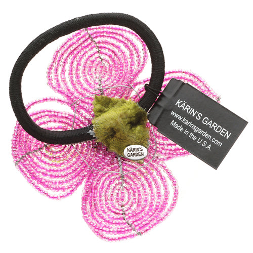 Karin's Garden Fuchsia Beaded Poppy Elastic