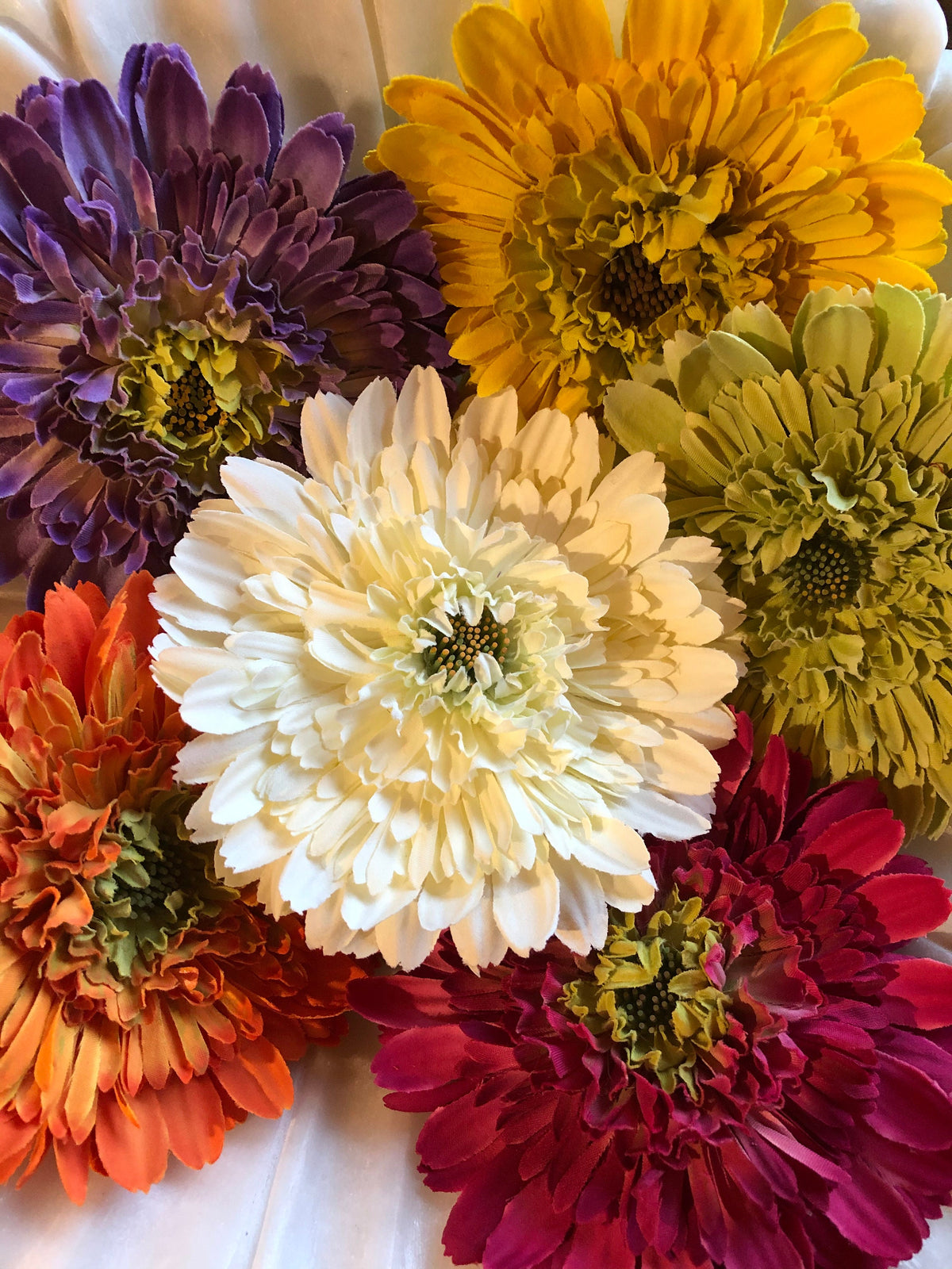 Drew B. Orange Gerbera Daisy Pin & Clip, 4"