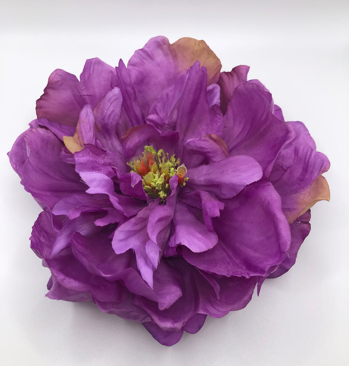 The Adele Lavender Peony Pin-Clip Duo, 7"