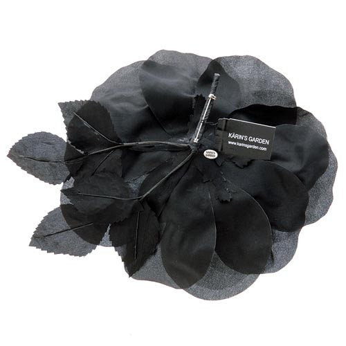 Karin's Garden 8" Silk Organza Rose Pin Brooch