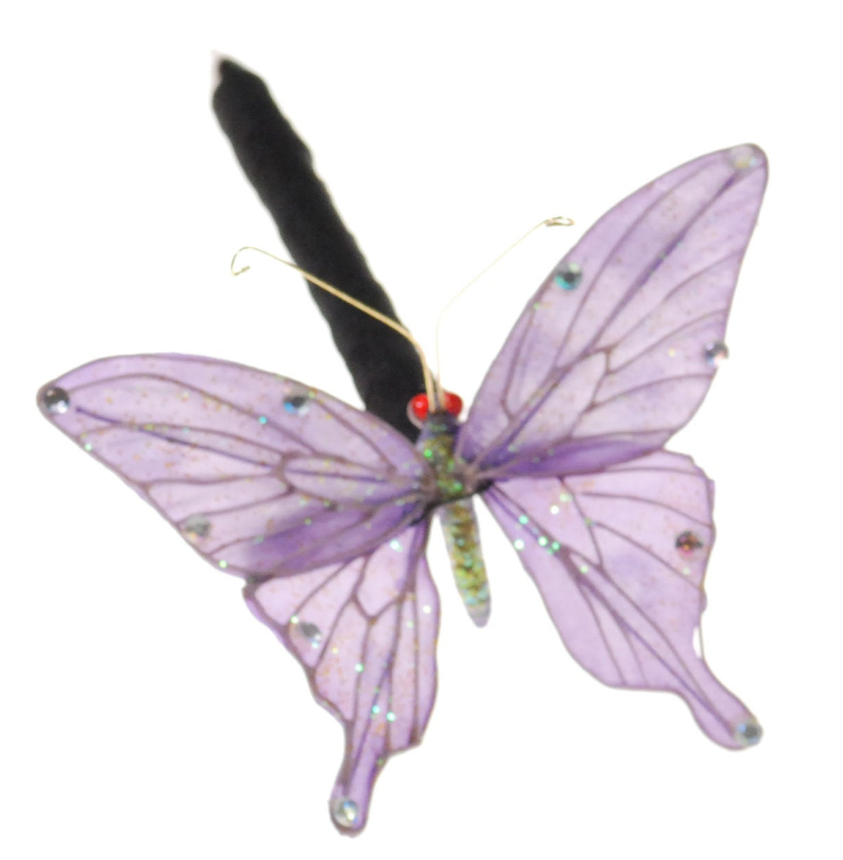 Lavender Butterfly Ink Pen with Bendable Wings – Handmade