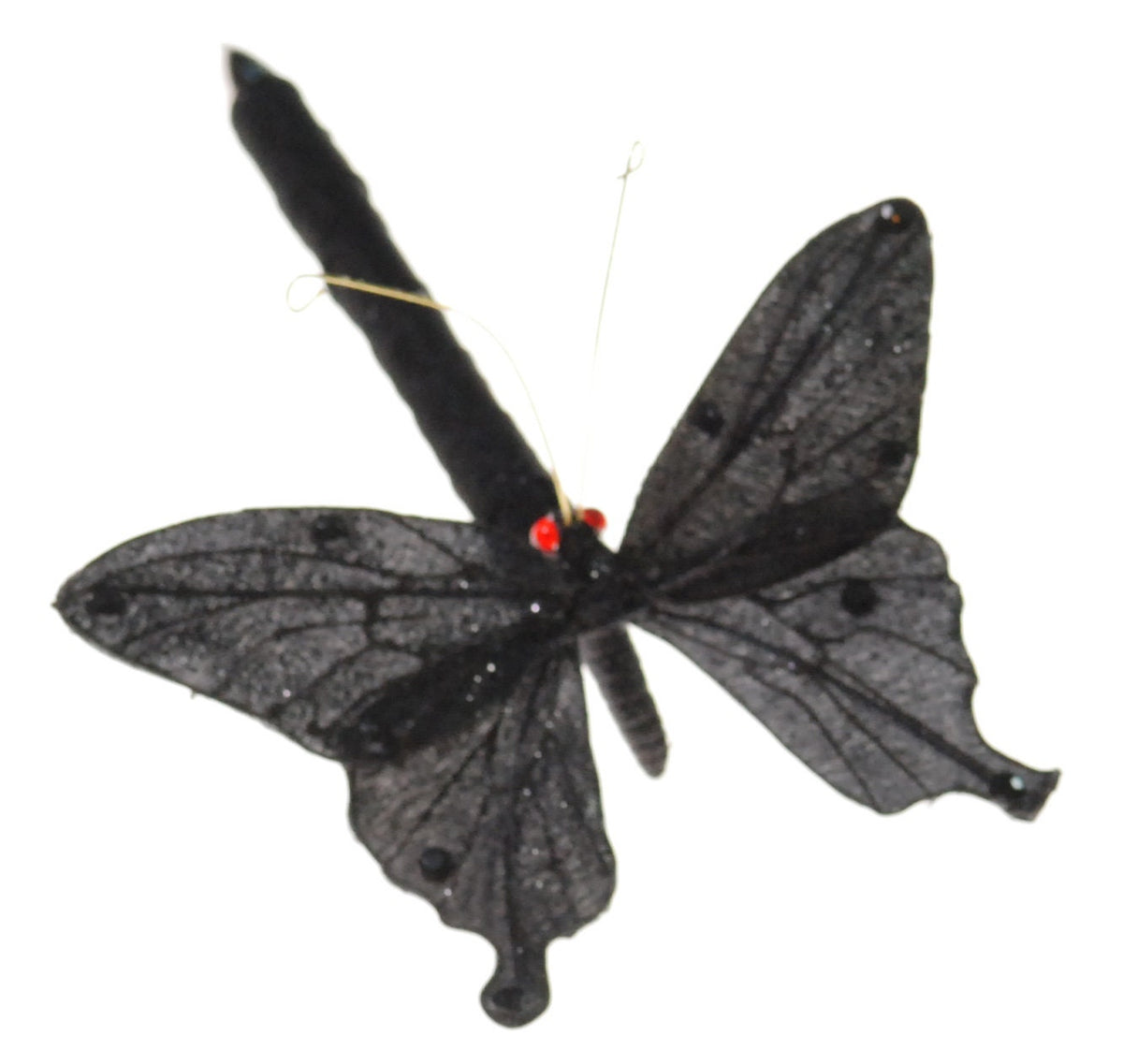 Black Butterfly Ink Pen with Bendable Wings, 3" – Handmade