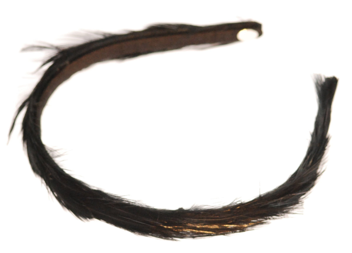 Giselle Black Feather & Silk Headband